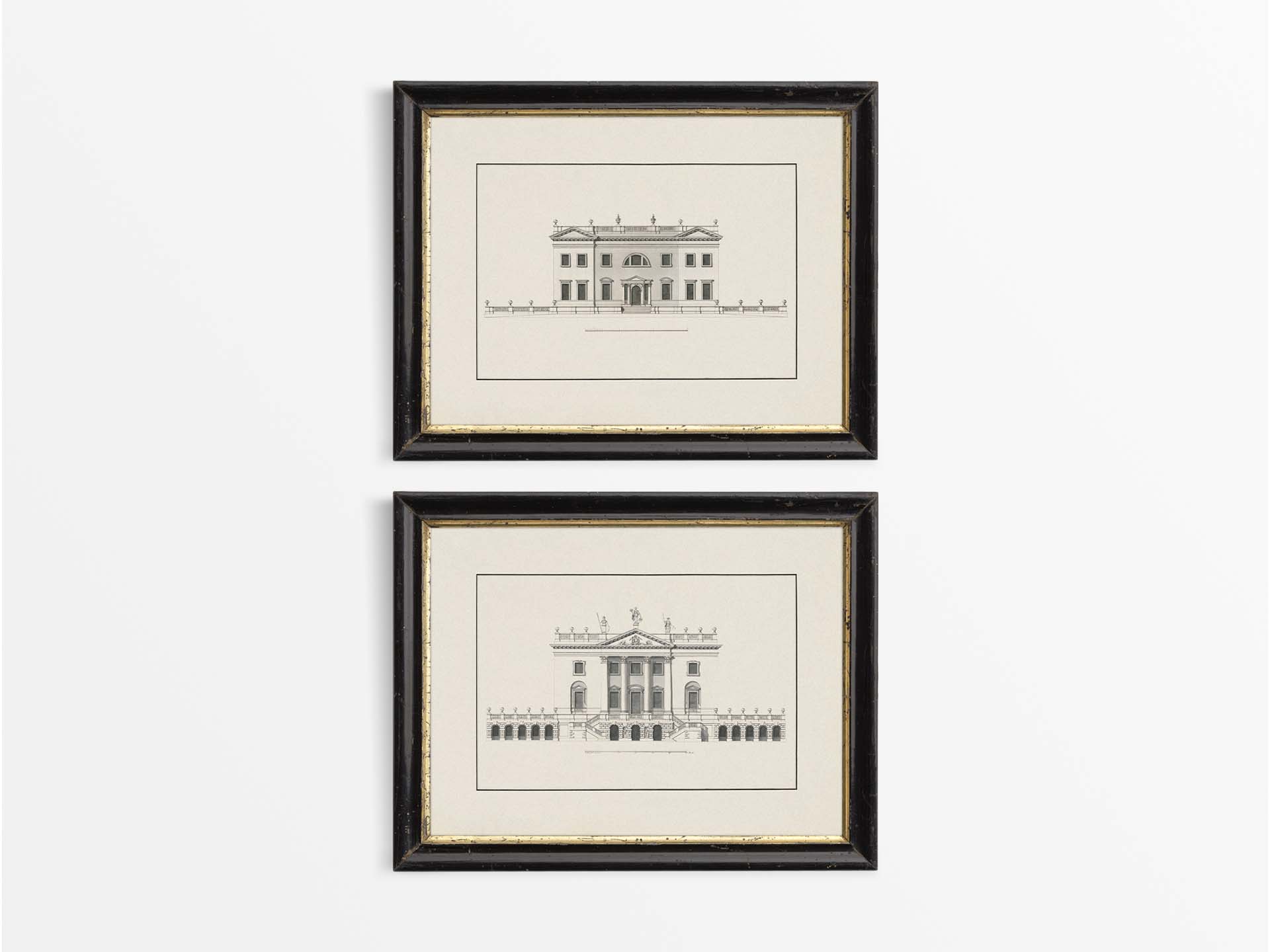 Country Houses (Set of Two) Vintage Art Prints