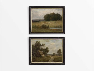 Countryside IX (Set of Two) Vintage Art Prints