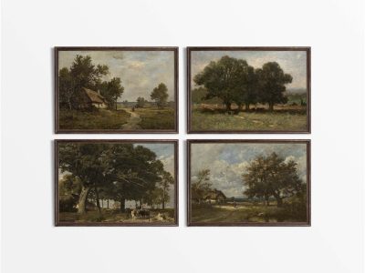 Countryside (Set of Four) Vintage Art Prints