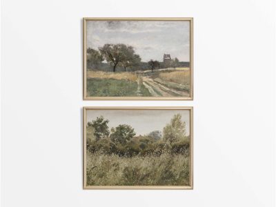 Countryside (Set of Two) Vintage Art Prints