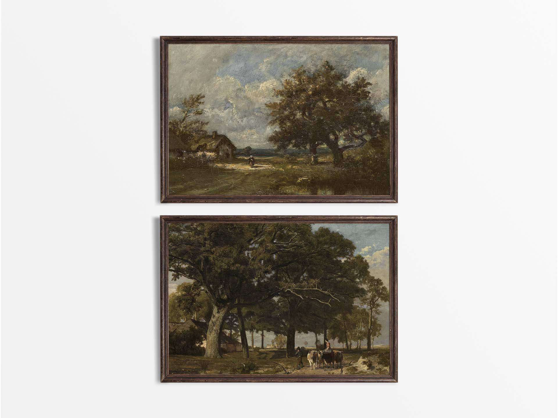 Countryside XI (Set of Two) Vintage Art Prints