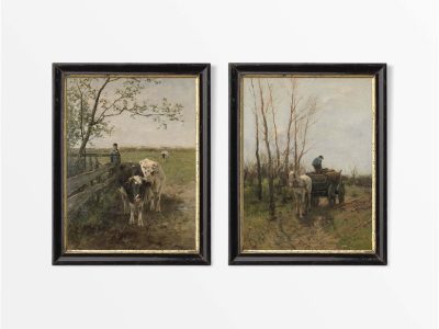 Countryside XII (Set of Two) Vintage Art Prints