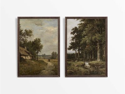 Countryside XIII (Set of Two) Vintage Art Prints
