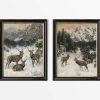 Deer in Winter (Set of Two)