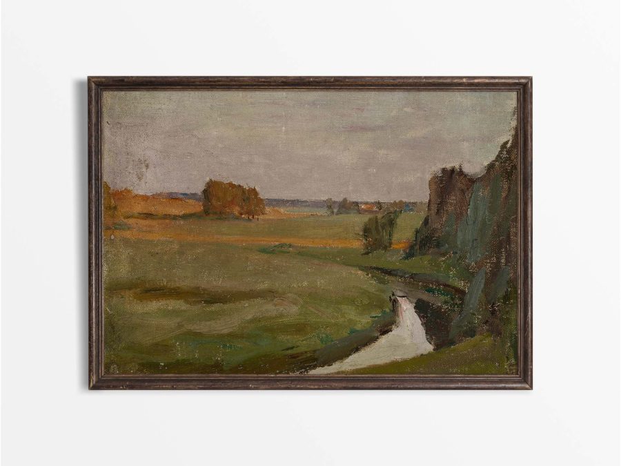 Evening Vintage Art Print