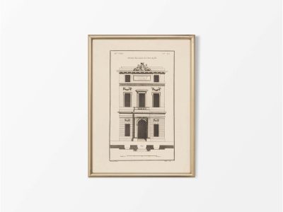 Façade II Vintage Art Print