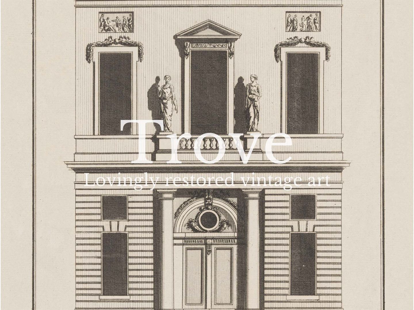 Façade III Vintage Art Print