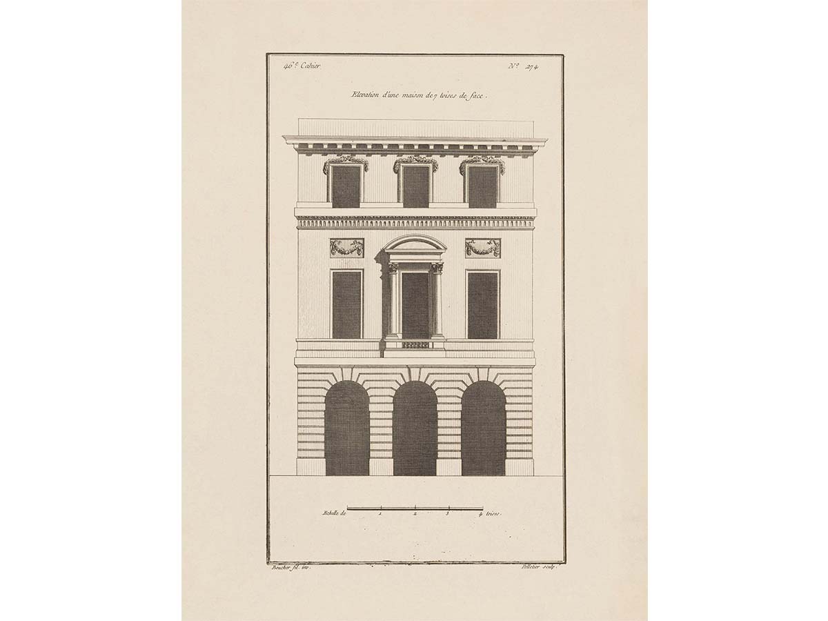 Façade IV Vintage Art Print