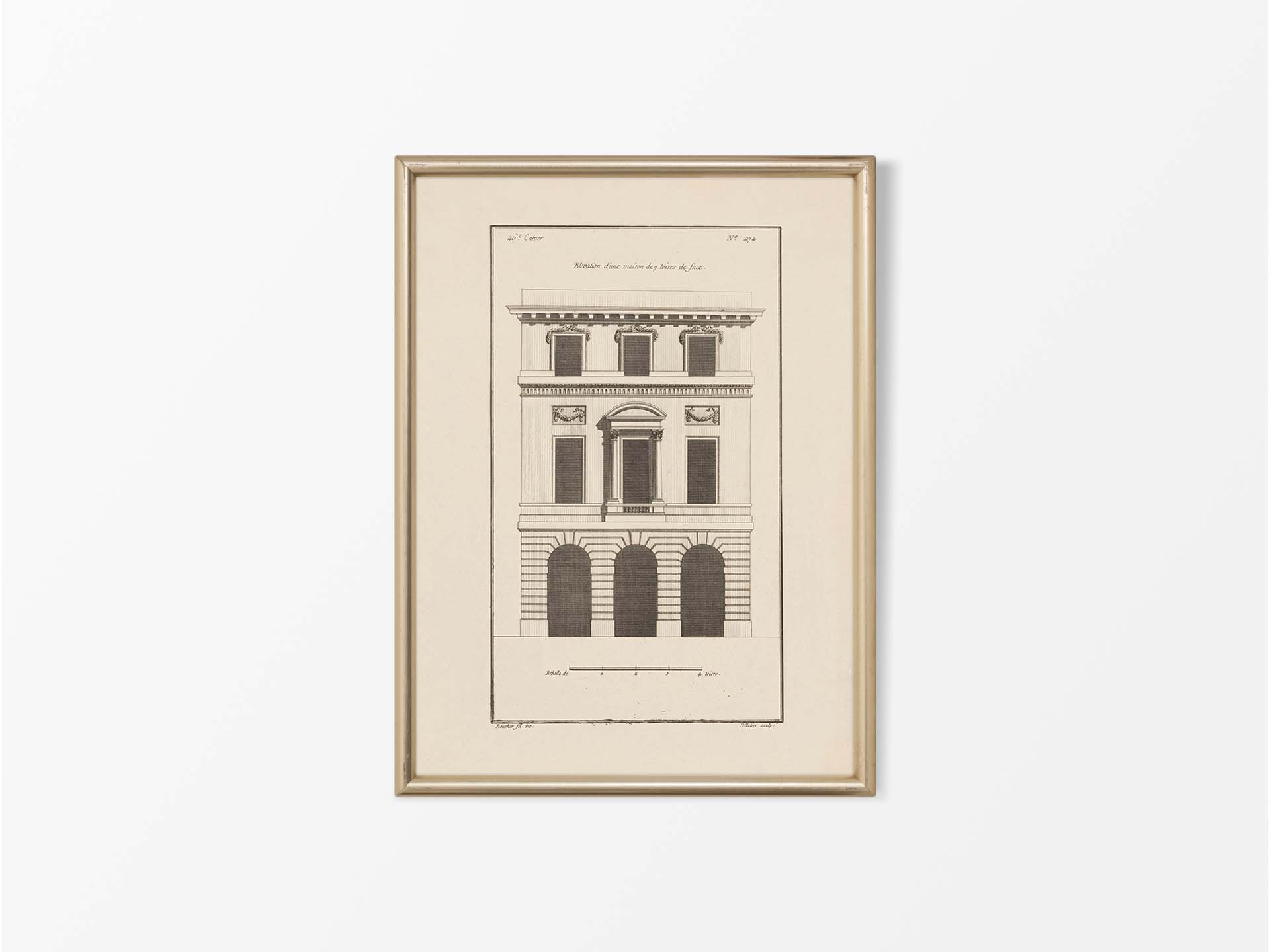Façade IV Vintage Art Print