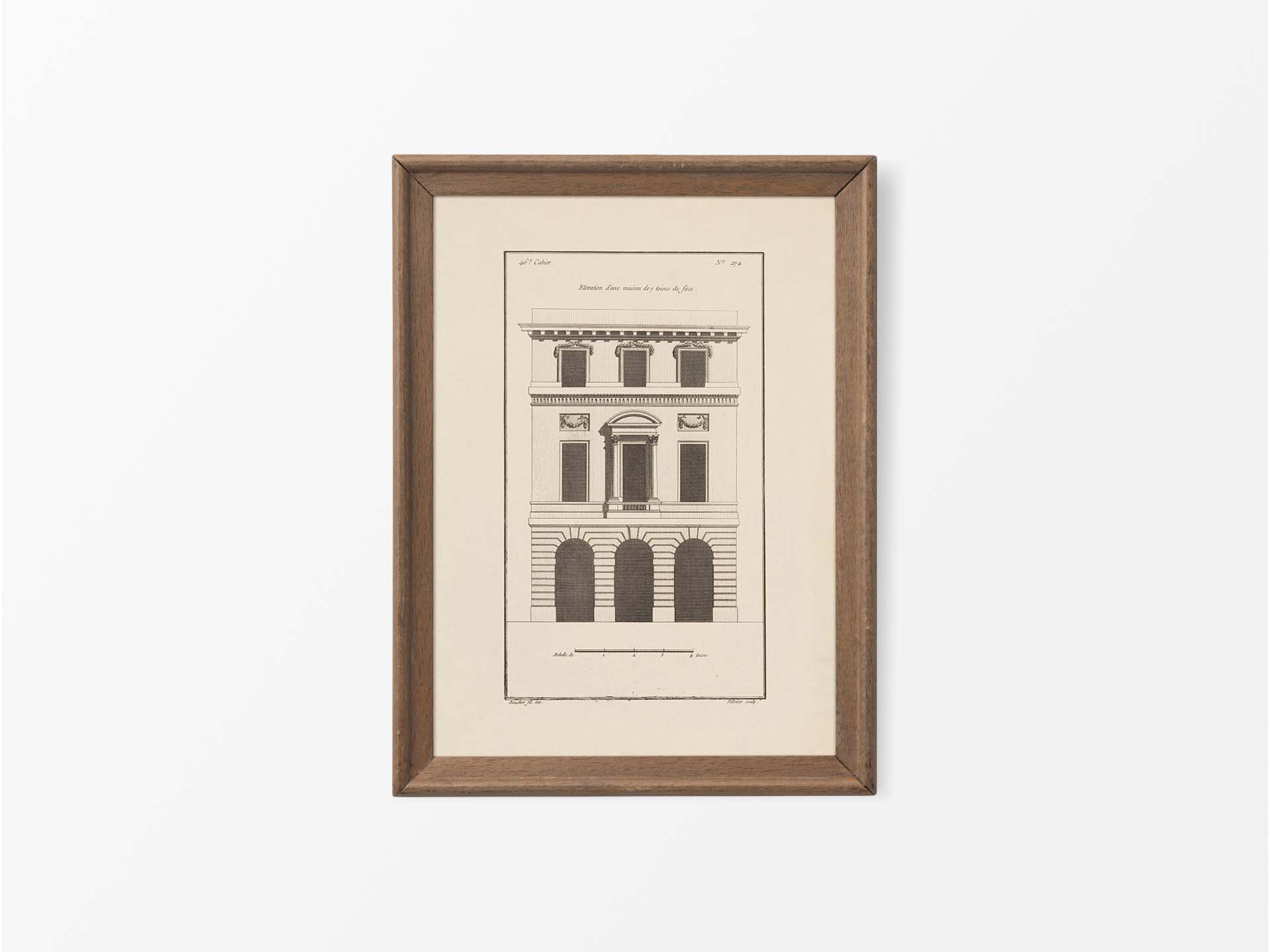 Façade IV Vintage Art Print