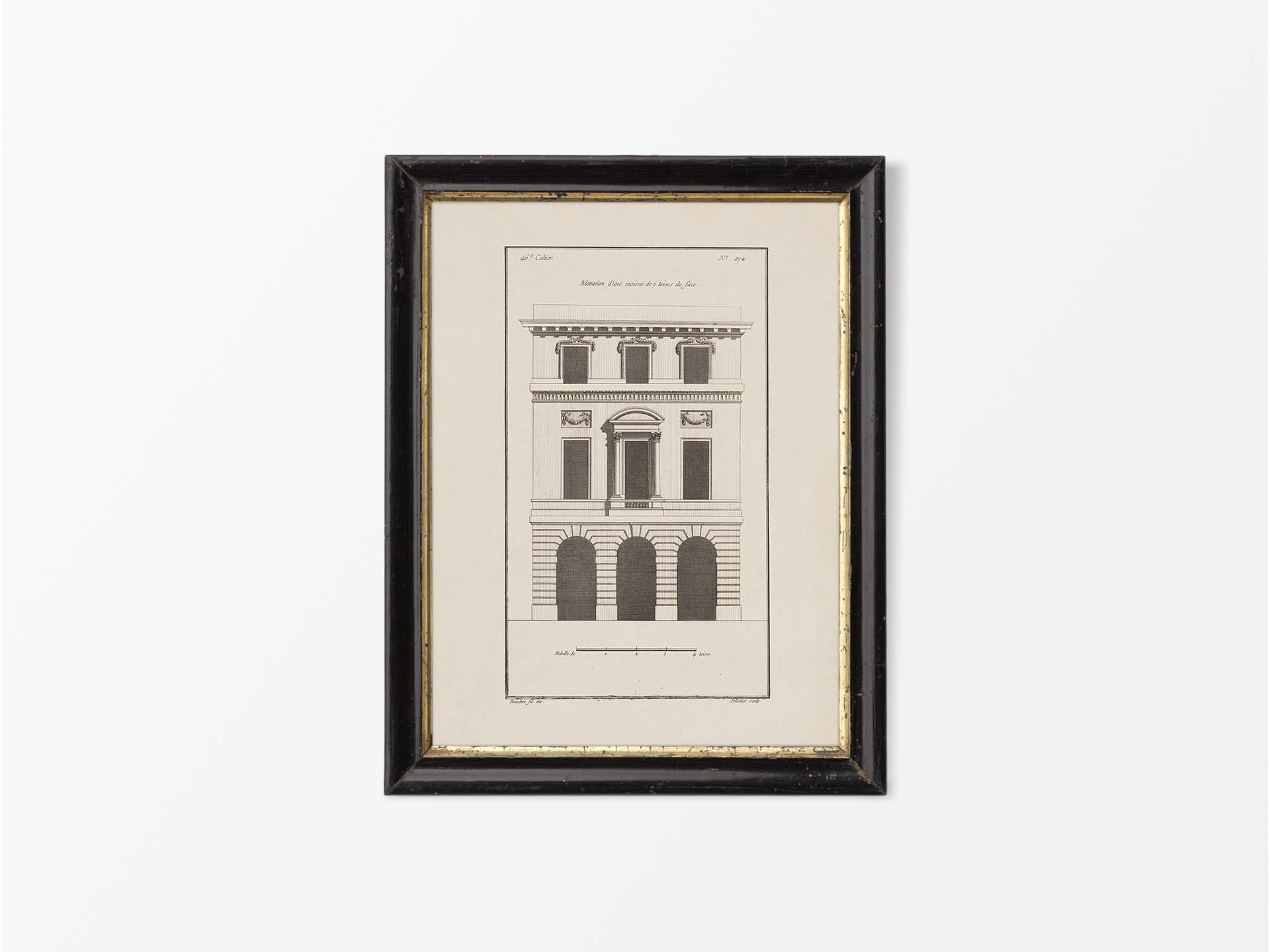 Façade IV Vintage Art Print