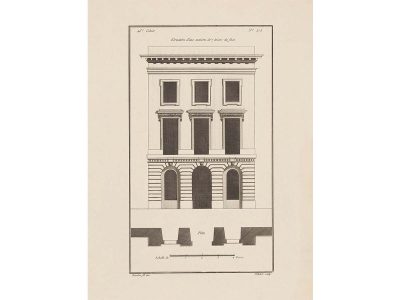 Façade V Vintage Art Print