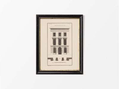 Façade V Vintage Art Print