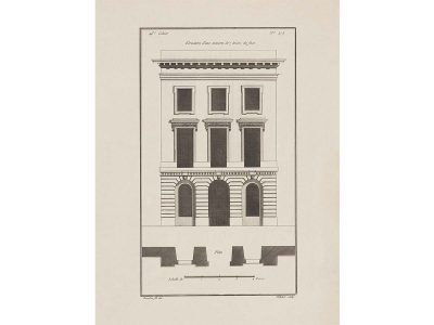 Façade V Vintage Art Print