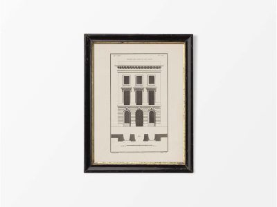 Façade V Vintage Art Print