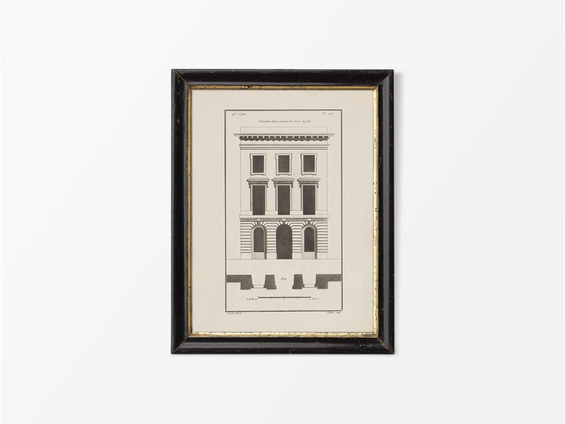 Façade V Vintage Art Print