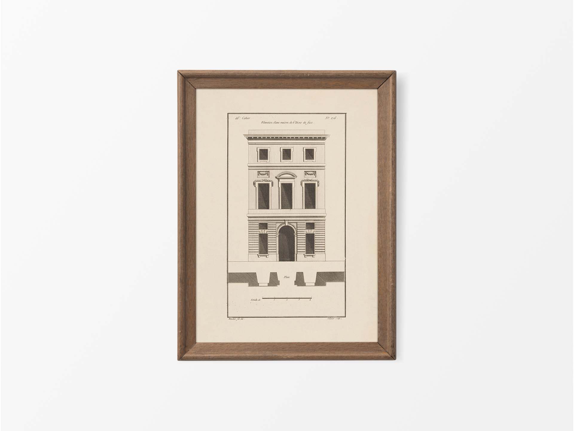 Façade VI Vintage Art Print