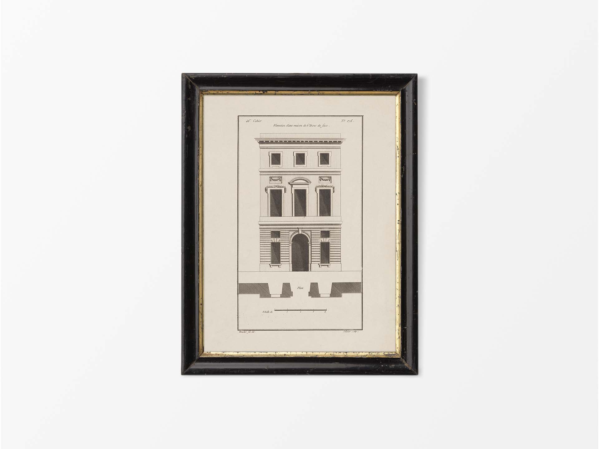 Façade VI Vintage Art Print