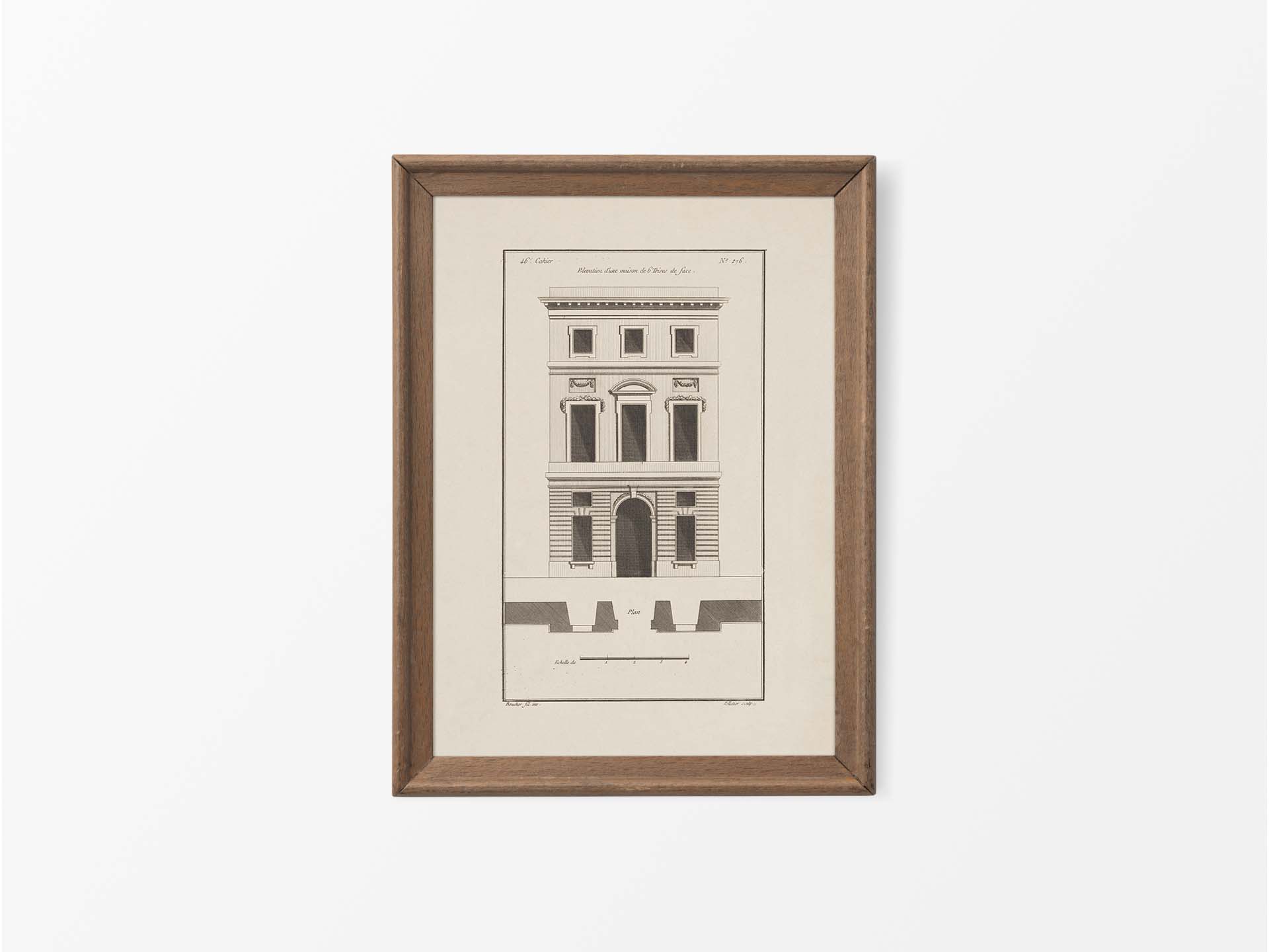 Façade VI Vintage Art Print