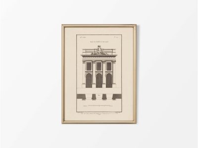 Façade Vintage Art Print