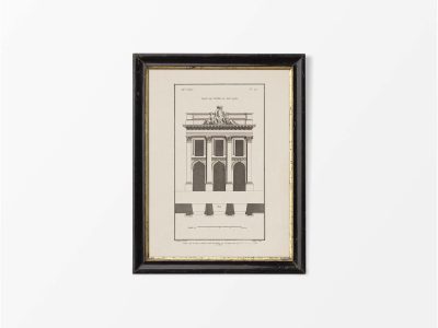 Façade Vintage Art Print