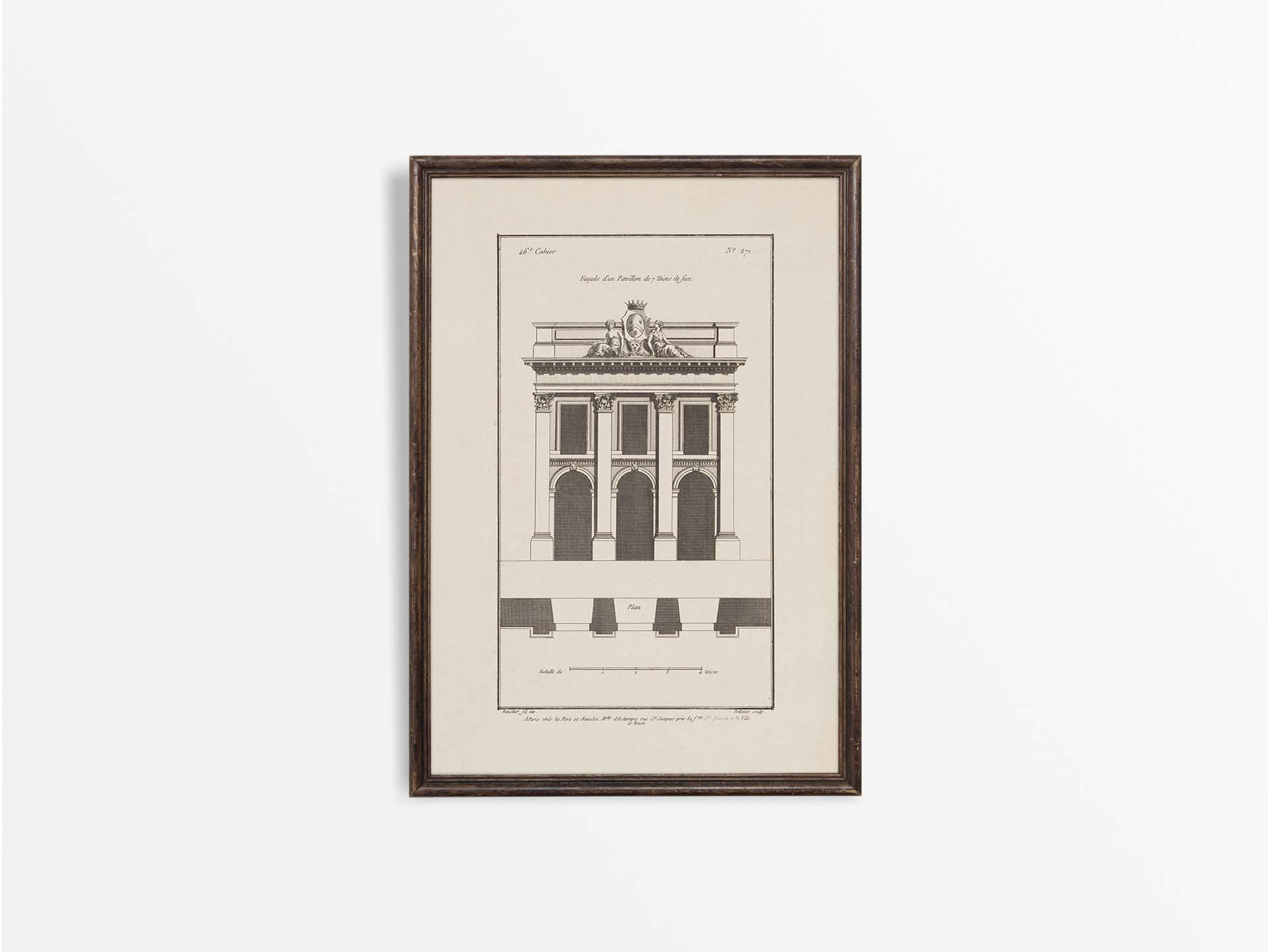 Façade Vintage Art Print