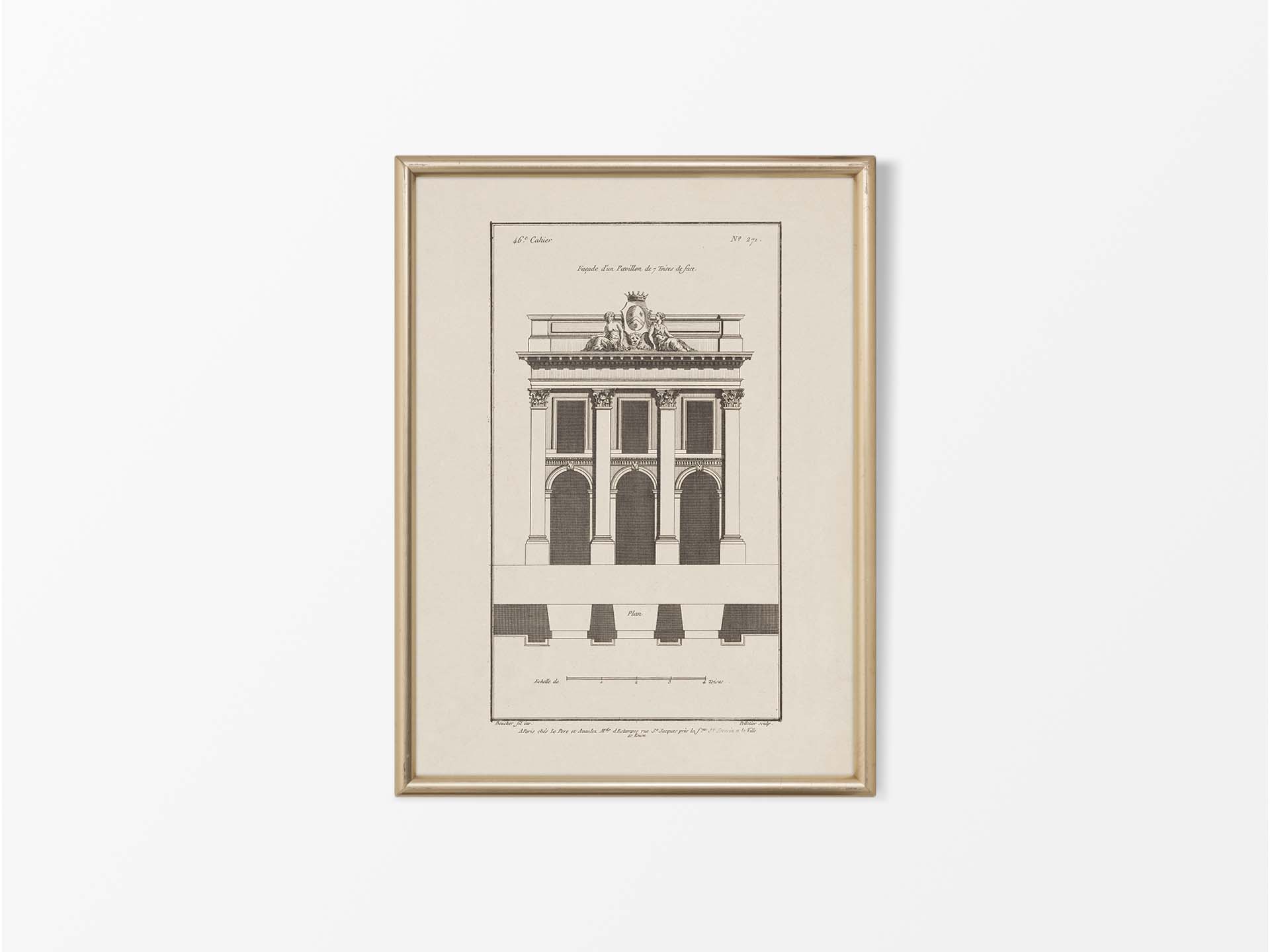 Façade Vintage Art Print