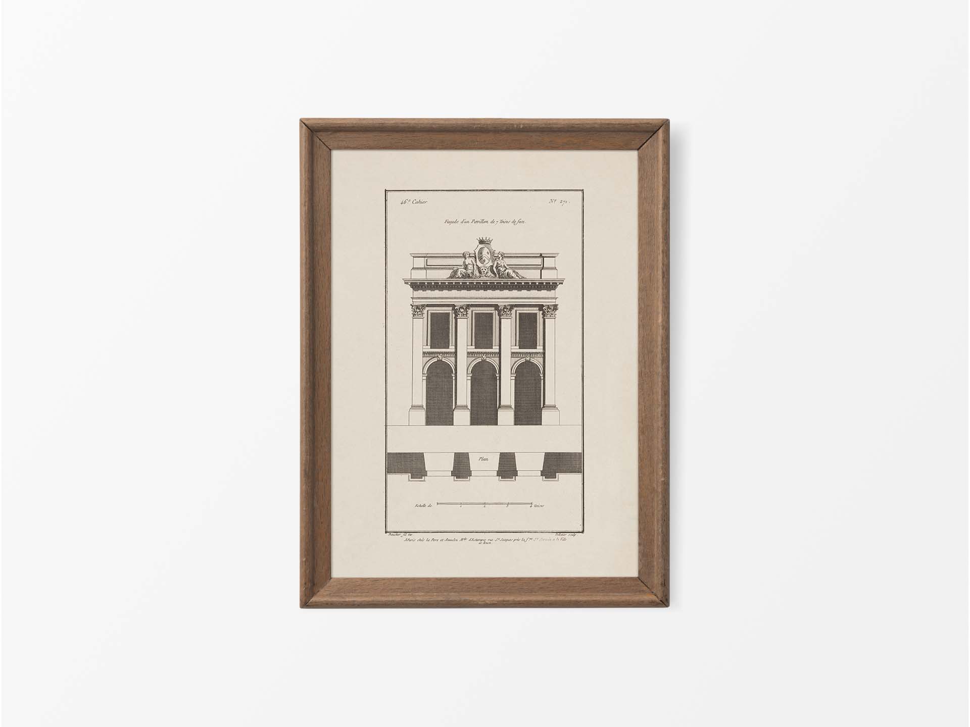 Façade Vintage Art Print