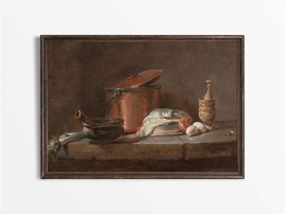 Farmhouse Kitchen Vintage Art Print