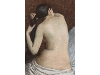Female Nude III Vintage Art Print