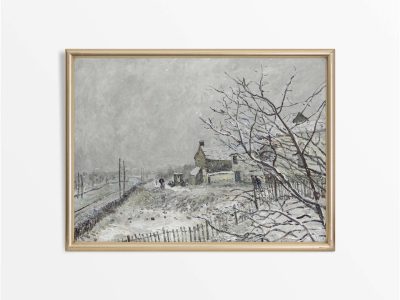 First Snow Vintage Art Print