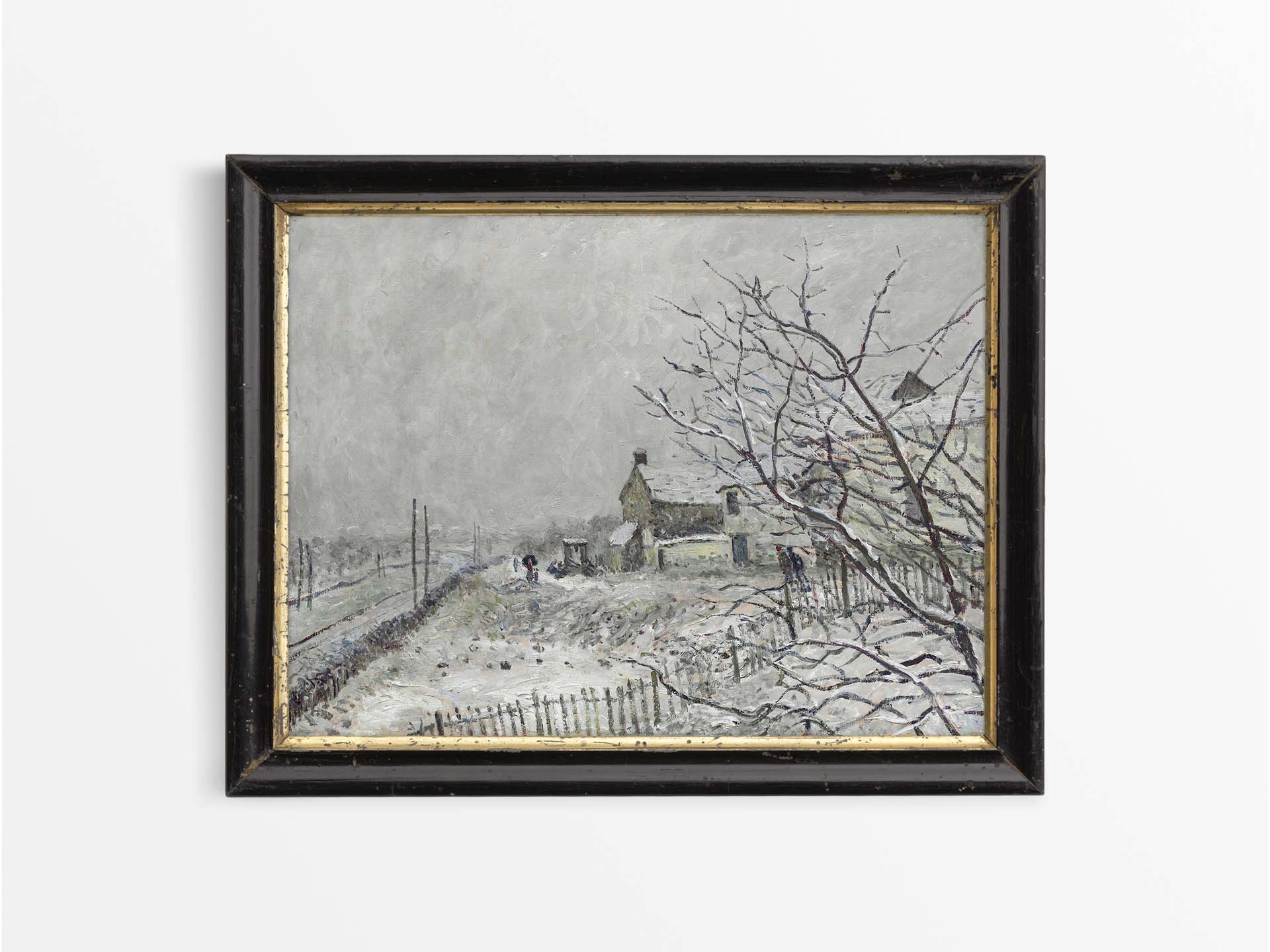 First Snow Vintage Art Print