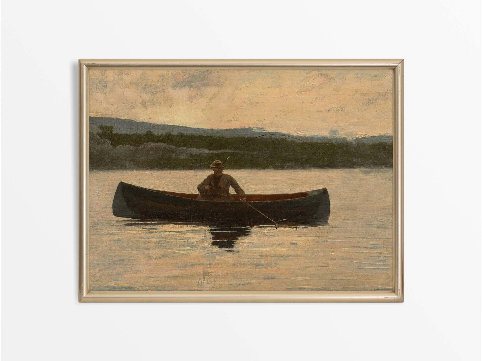 Fishing Vintage Art Print