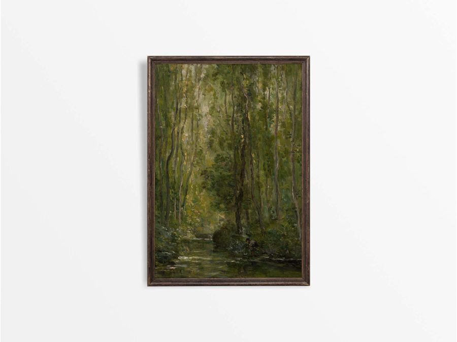 Forest Stream IV Vintage Art Print