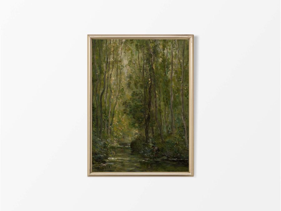 Forest Stream IV Vintage Art Print