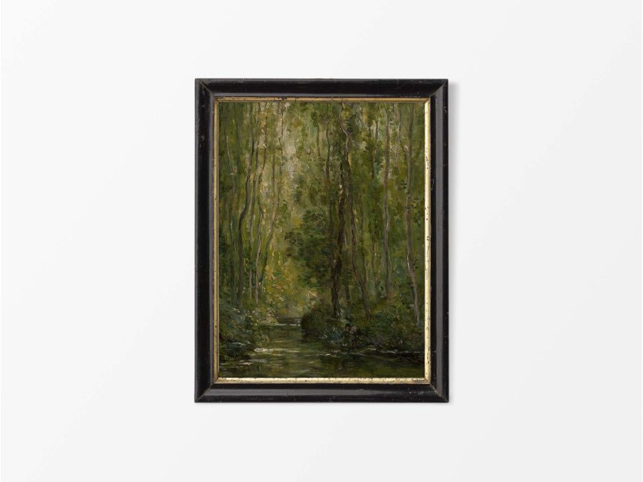 Forest Stream IV Vintage Art Print