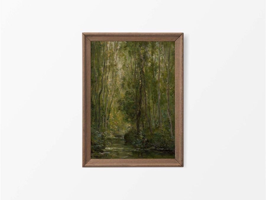 Forest Stream IV Vintage Art Print