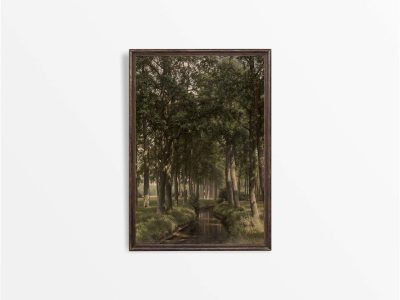 Forest in Sunshine Vintage Art Print