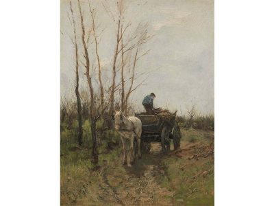 Gathering Wood II Vintage Art Print