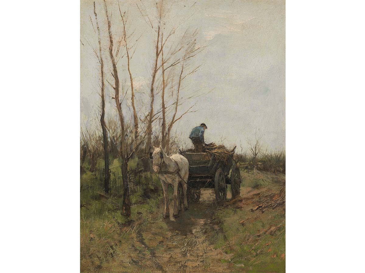 Gathering Wood II Vintage Art Print