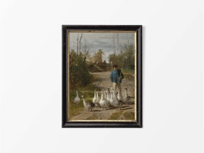 Geese II Vintage Art Print