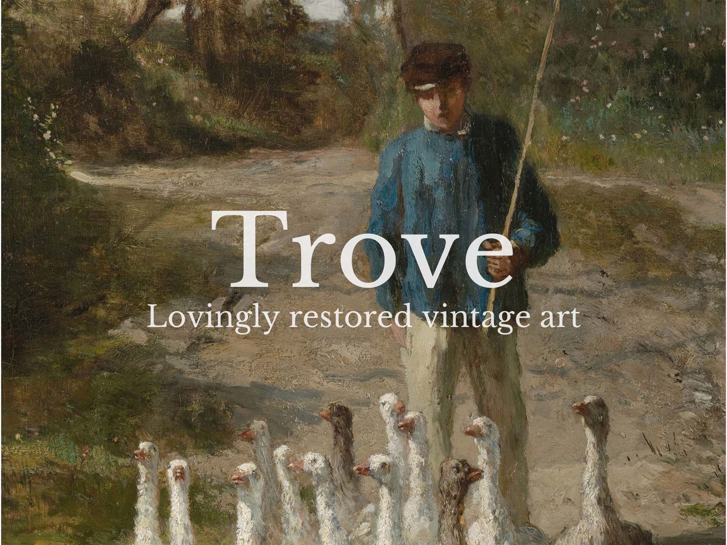 Geese II Vintage Art Print