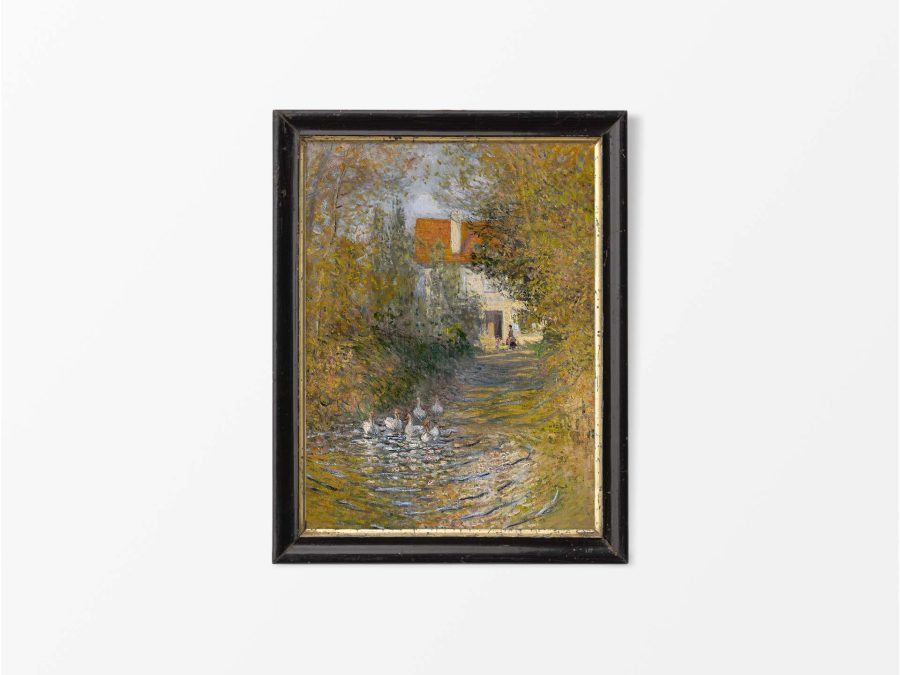 Geese Vintage Art Print