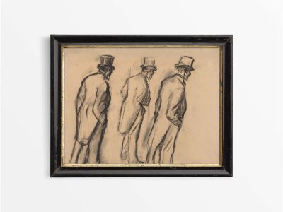 Gentleman Sketch Vintage Art Print