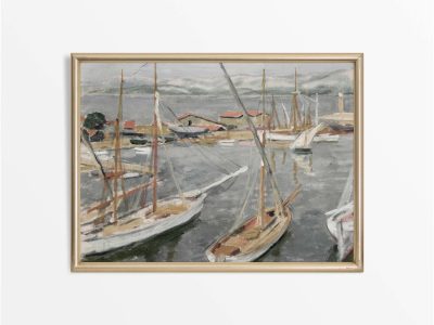 Harbour III Vintage Art Print
