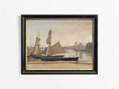 Harbour IV Vintage Art Print