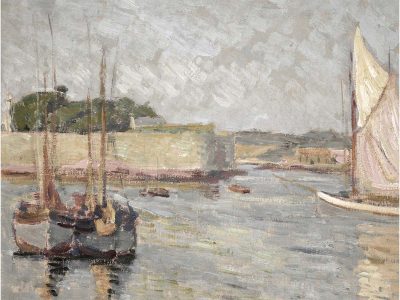Harbour Vintage Art Print
