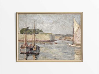 Harbour Vintage Art Print