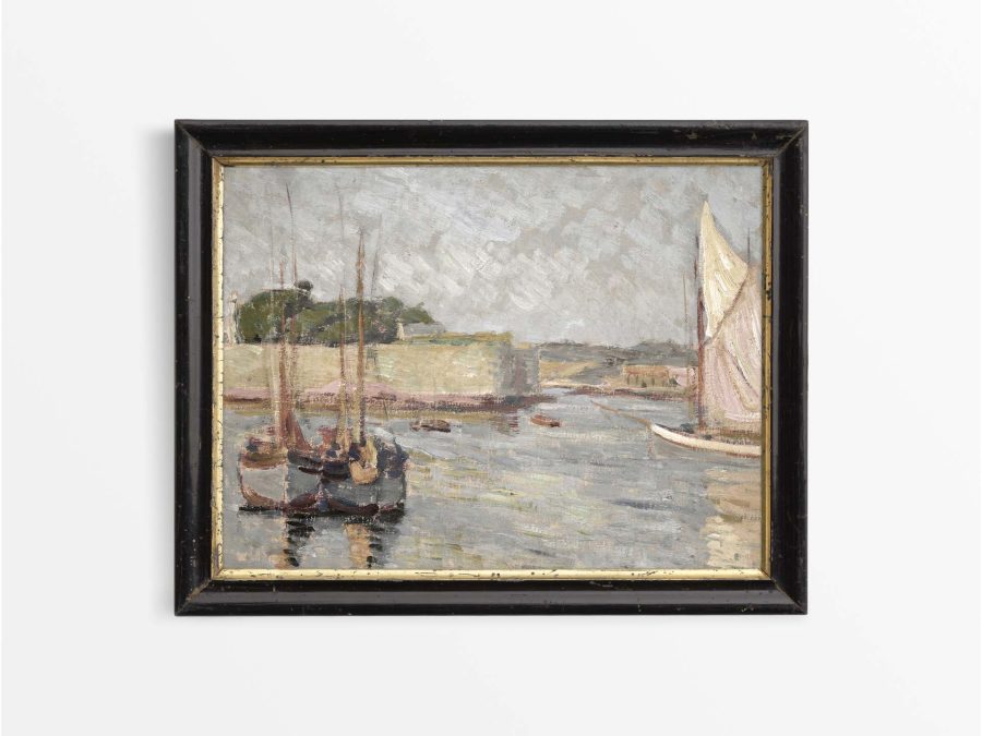Harbour Vintage Art Print
