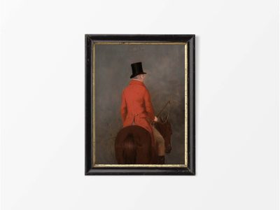 Horse & Rider II Vintage Art Print